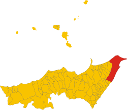 Position of the commune in the Metropolitan City