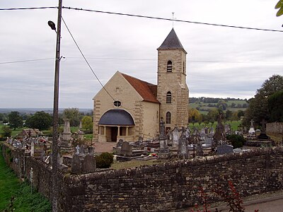 Eglise et cimetière.