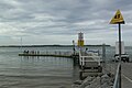 The jetty on the inlet at Inverloch during high tide