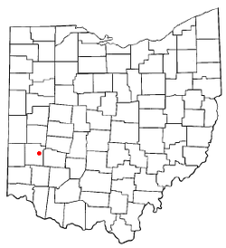 Locatie van Dayton