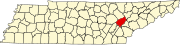 Localização do Condado de Roane (Tennessee)