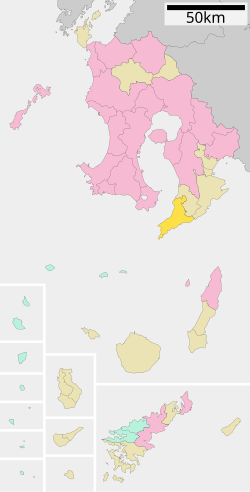 Location of Minamiōsumi