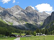 La partie alpine de Bex en 2014, à Solalex.