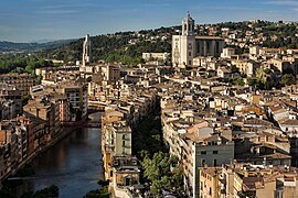 Gérone aveuc l' catédrale Sainte-Marie