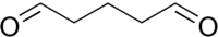 Skeletal formula of glutaraldehyde
