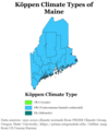 Image 8Köppen climate types of Maine, using 1991-2020 climate normals (from Maine)