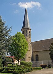 Clocher rond Farébersviller.