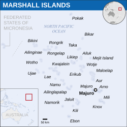 Lokasi Kepulauan Marshall