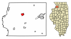 Location of Morrison within Whiteside County