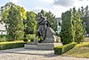 Monument to Taras Shevchenko near the entrance to a nature preserve.