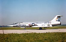 F-104C on display, parked on tarmac