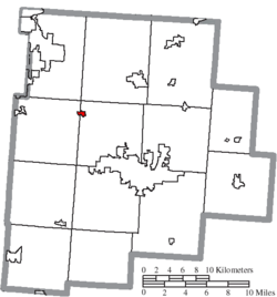 Location of Carroll in Fairfield County