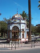 Quiosco modernista en el Parque de San Telmo