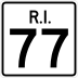 Route 77 marker