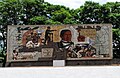 Mosaico de Benito Juárez en Oaxaca, Mexico.