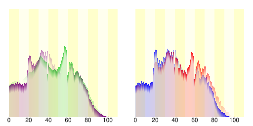 西東京市人口分布圖