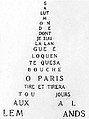 Guillaume Apollinaire – kaligrafie