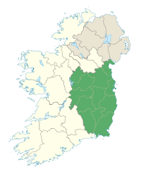 Letak Provinsi Leinster di Republik Irlandia