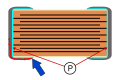 "Flex-Termination" - MLCC chips, a flexible contact layer prevents breaking of the ceramic.[33]