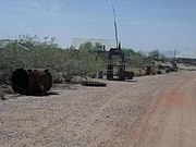 Some of the mining equipment once used.