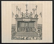 Sacre de François en 1582 (Prentenkabinet de l'université d'Anvers).