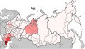 Частка чеченців у Росії за переписом 2010 р.