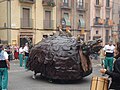 Cucafera durante la "Fiesta Mayor de Santa Tecla" en Tarragona, España.