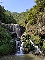 A waterfall at Rock Gardens in Darjeeling