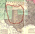 Image 41Comanchería, territory controlled by the Comanches, prior to 1850 (from History of Mexico)