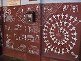 Warli art at Sabarmati Ashram