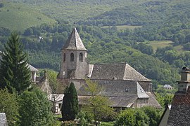 The church of Saint-Martin, in Thiézac