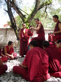Monks at Sera Monastery, Tibet