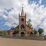 Etiopisk-katolsk katedral i Addis Abeba, Etiopien.