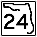 Straßenschild der Florida State Road 24