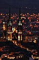 Vue de la cathédrale Notre-Dame-de-l'Assomption depuis la D 941.