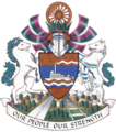 Coat of arms of Whitehorse, Yukon.