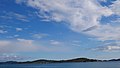 View of Prvić from Vodice coast.