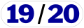 Logo de 19/20 du 9 septembre 1996 au 5 septembre 1999.