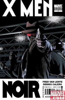 Обложка выпуска X-Men Noir #1. Художник Дэннис Калеро.