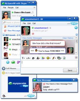 Скриншот программы MySpaceIM