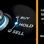 Blog header showing a dial with buy, hold and sell written next to it with the blog title on the right