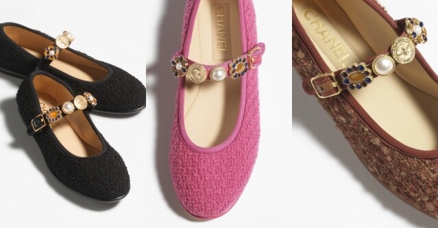 CHANEL芭蕾舞鞋最新上架：結合 Mary Jane 外形、綴上珍珠和寶石的 Ballet Flats，心已經被偷走了！