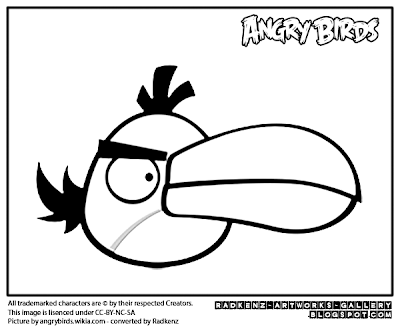 Angry birds coloring page - Hal