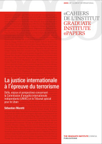 Couverture La justice internationale à l'épreuve du terrorisme