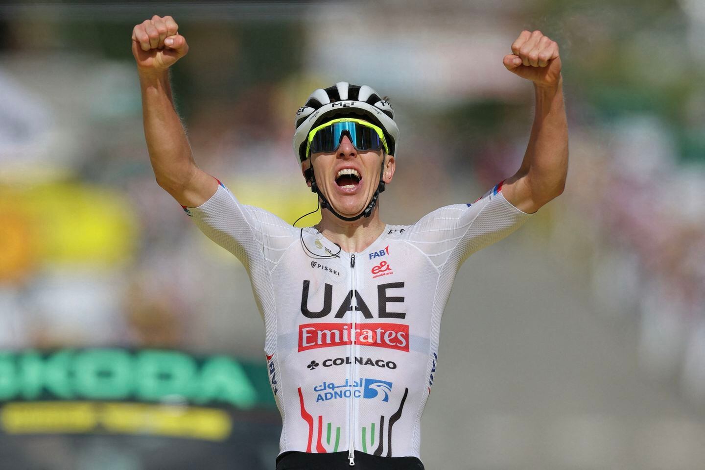 Tadej Pogacar captured his 12th career stage win at the Tour de France.