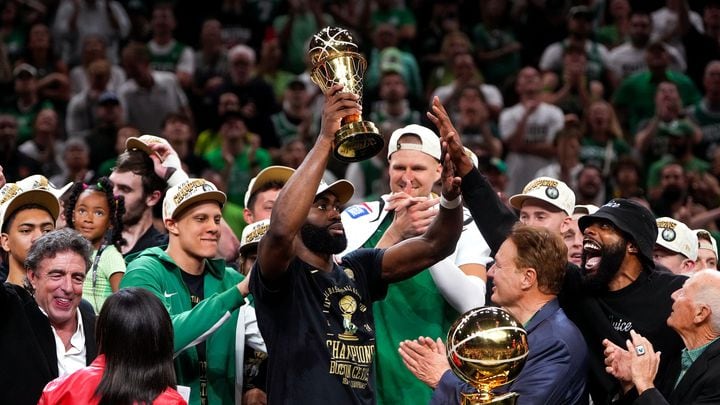 Jaylen Brown was named MVP of the Finals.