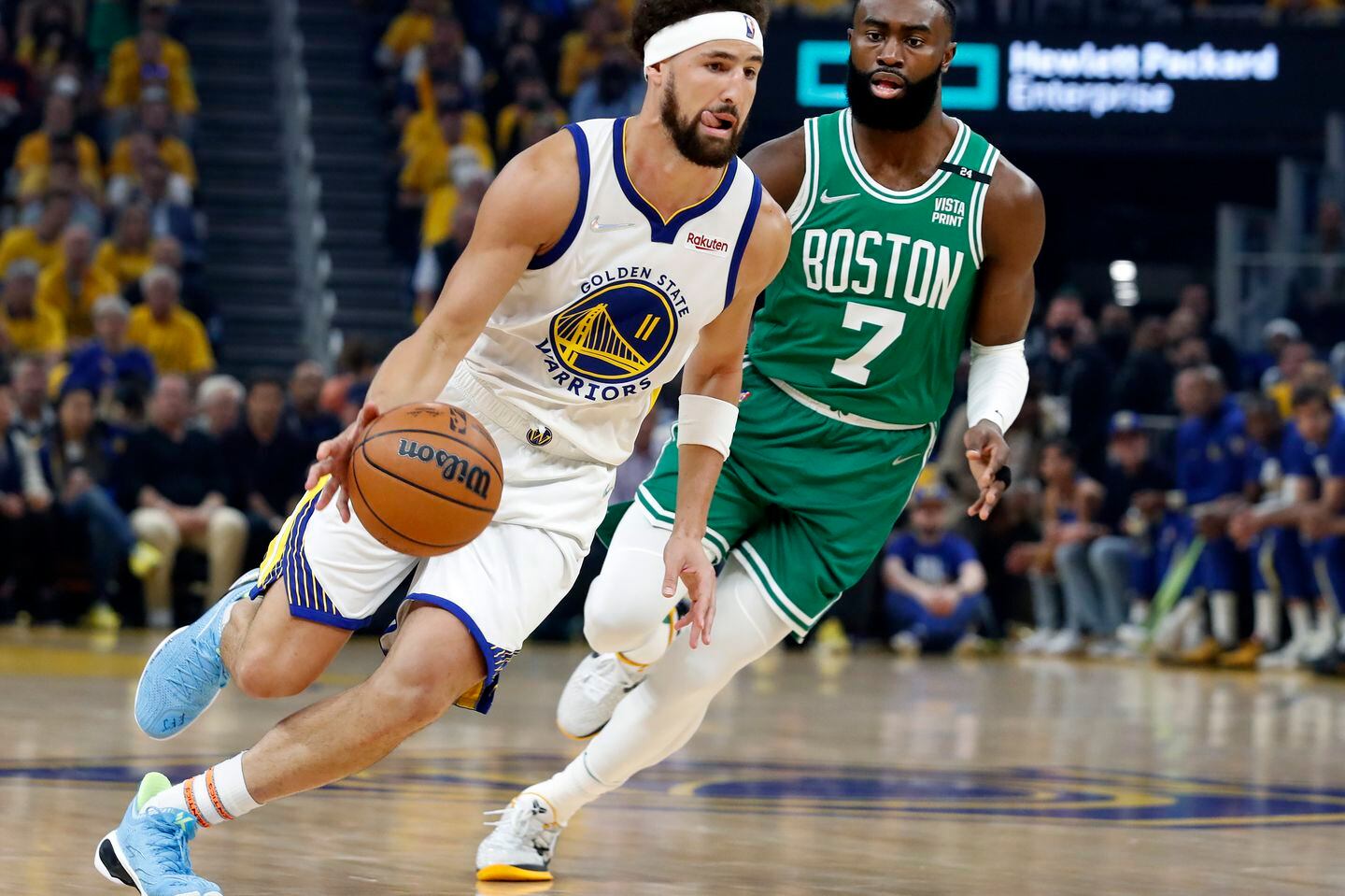 Klay Thompson helped the Warriors beat the Celtics in the 2022 NBA Finals.