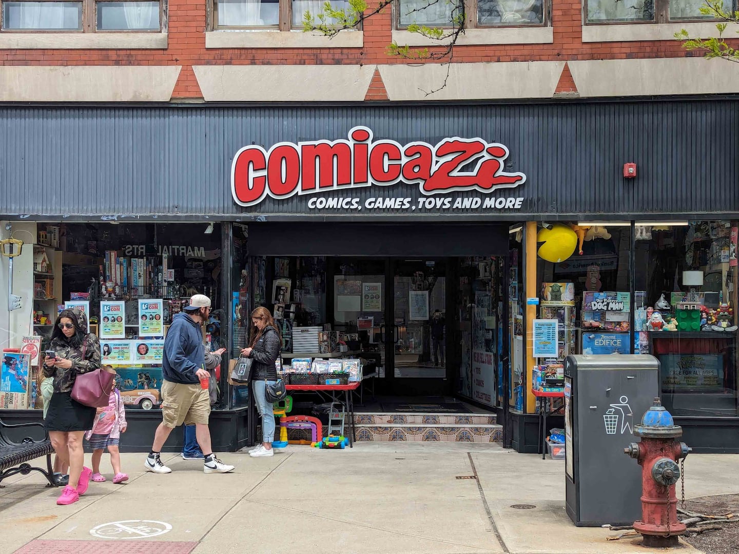 Comicazi in Davis Square champions comic art, graphic novels, and all manner of imaginative imagery.