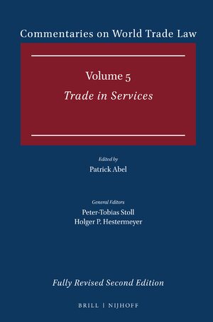 Cover Commentaries on World Trade Law: Volume 5