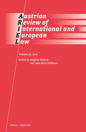 Cover Austrian Review of International and European Law (2021)